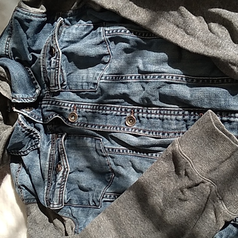 Canyon River Blues Denim Sweatshirt Jacket - Kids L (14/16)